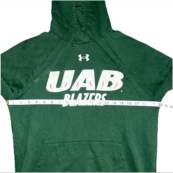 UAB Blazers Under Armour Green Mens ColdGear Hoodie Small - Picture 2 of 4